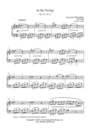 In the Swing, Op. 63, No. 4