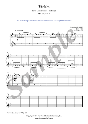 Tändelei, Op. 197, No. 8