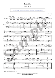 Sitt : Tarantella Op. 26, No. 12 - Viola
