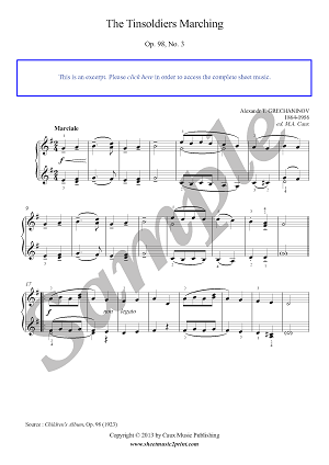 The Tinsoldiers Marching, Op. 98, No. 3