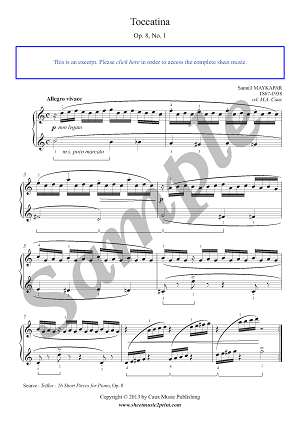 Toccatina in C Major, Op. 8, No. 1