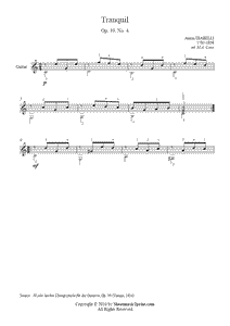 Diabelli : Tranquil Op. 39, No. 4