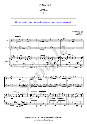 Trio Sonata in D Major (1/3)