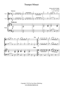 Duncombe : Trumpet Minuet - Viola Duet