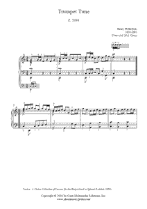 Purcell : Trumpet Tune Z. T698