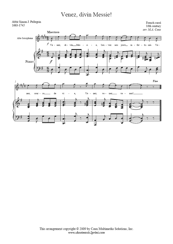 Saxophone sheet music – Sheetmusic2print