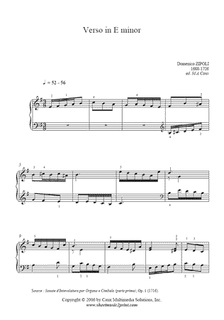 Verso in E minor