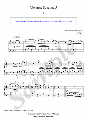 Viennese Sonatina No. 5 in F Major (1/3 : Larghetto)