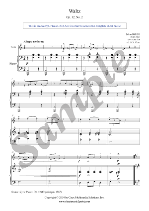 Waltz in A minor, Op. 12, No. 2
