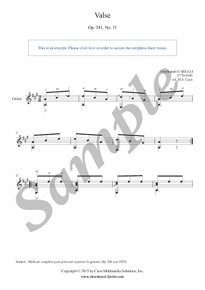 Waltz in A Major, Op. 241, No. 11