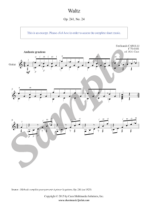 Waltz in C Major, Op. 241, No. 24