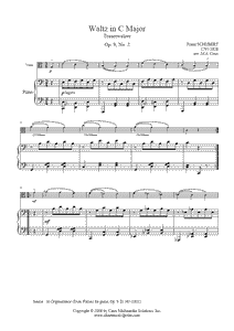 Schubert : Waltz D 365, No. 2 - Viola