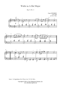 Schubert : Waltz D 365, No. 4
