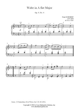 Waltz D 365, Op. 9, No. 4