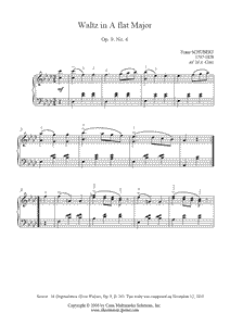 Schubert : Waltz D 365, No. 6