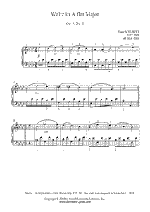Schubert : Waltz D 365, No. 8