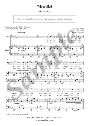 Wiegenlied, Op. 49, No. 4