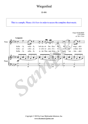 Wiegenlied, D 498 - A flat Major