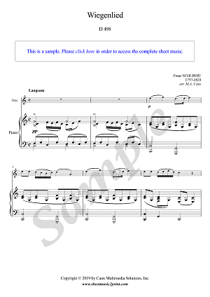 Schubert : Wiegenlied - Flute