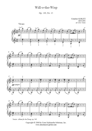 Will-o-the-Wisp, Op. 140, No. 15