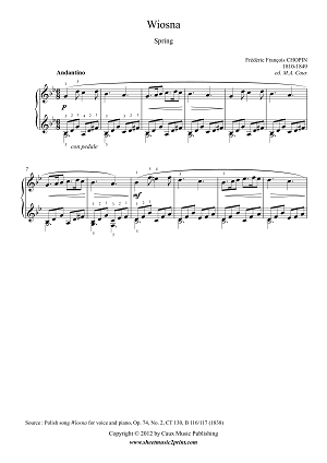 Wiosna, Op. 74, No. 2