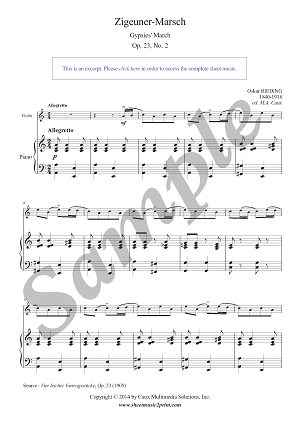 Zigeuner-Marsch, Op. 23, No. 2
