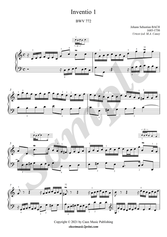 Bach : Invention 3, BWV 774 – Sheetmusic2print Bach : Invention 3, BWV 774 – Sheetmusic2print