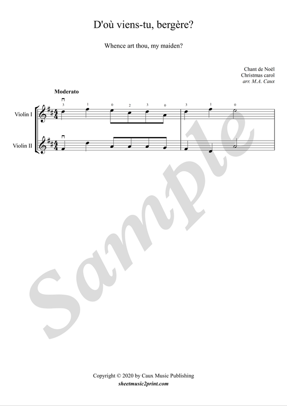 Une Petite Coquette Grade 1 - Violin Solo - Sheet Music