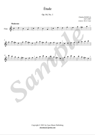 Study op. 84, no. 1 - Flute