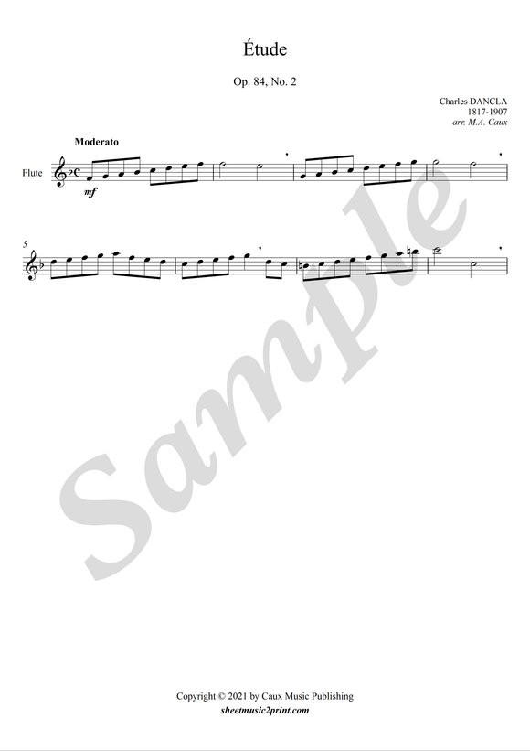 Study op. 84, no. 2 for flute