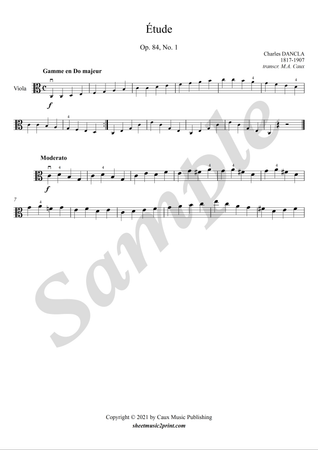 Study op. 84, no. 1 - Viola