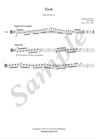 Study op. 84, no. 2 - Viola