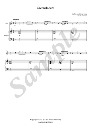 Greensleeves - Flute