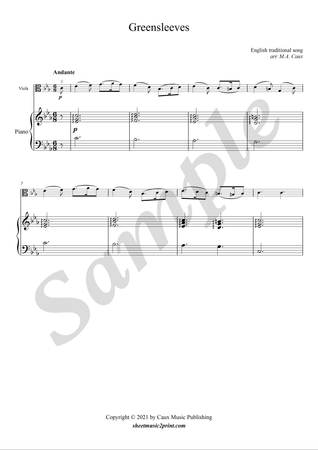 Greensleeves - Viola
