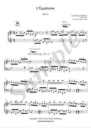 Suite in G Major, RCT 6 (9/9 : L'Égyptienne)