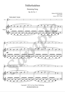 Schumann : Humming Song, op. 68, no. 3 - Flute