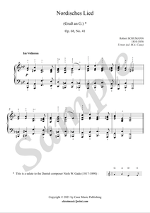 Schumann : Nordisches Lied, op. 68, no. 41